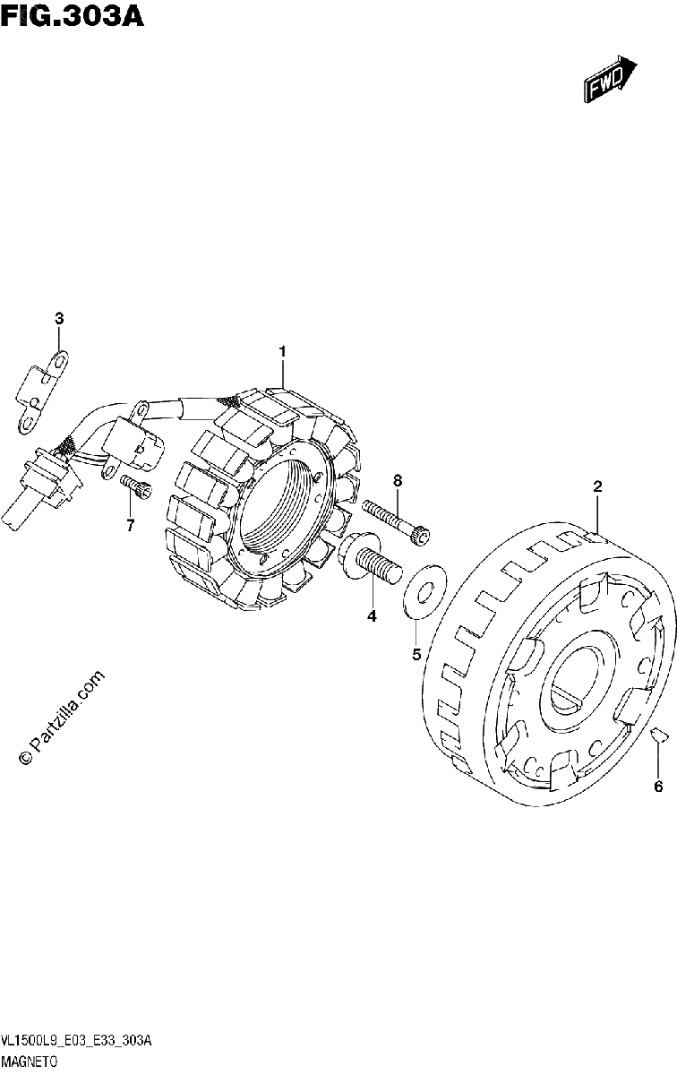 Diagrama de 303A MAGNETO