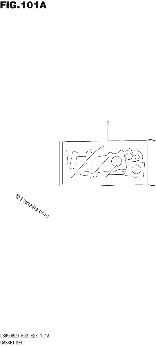 Diagrama de 101A GASKET SET