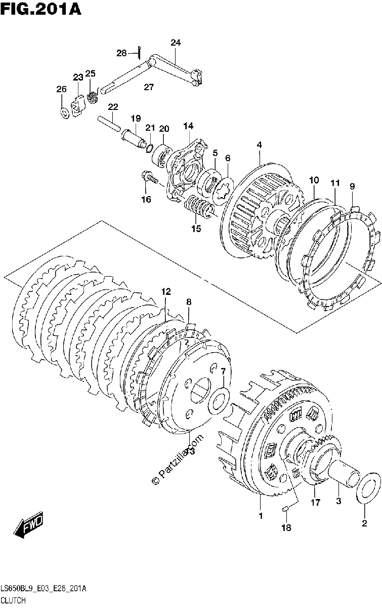 Diagrama de 201A CLUTCH