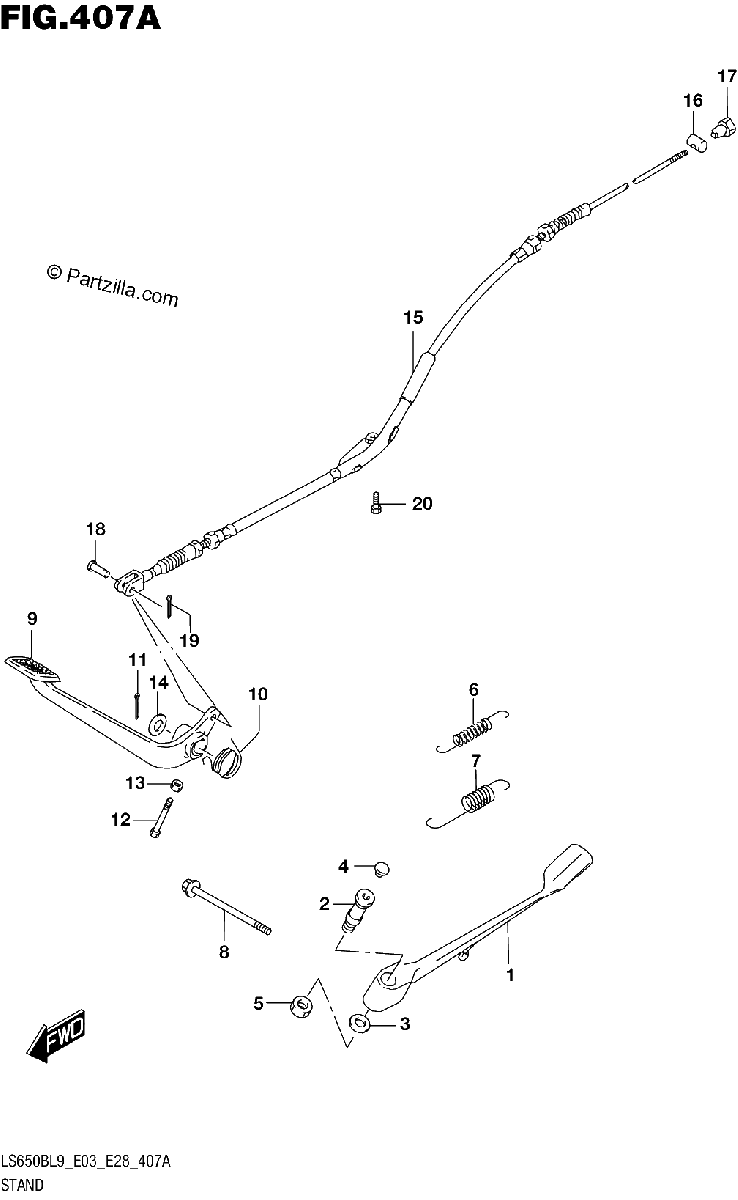 Diagrama de 407A STAND