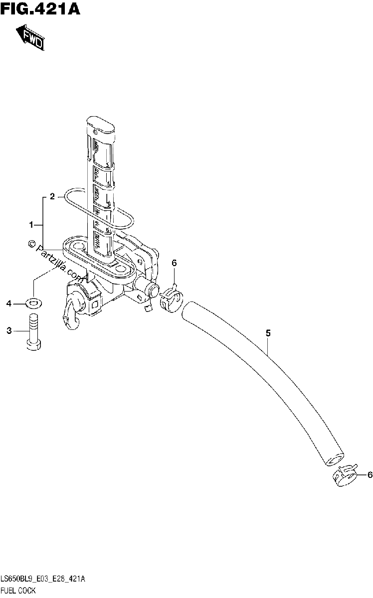 Diagrama de 421A FUEL COCK