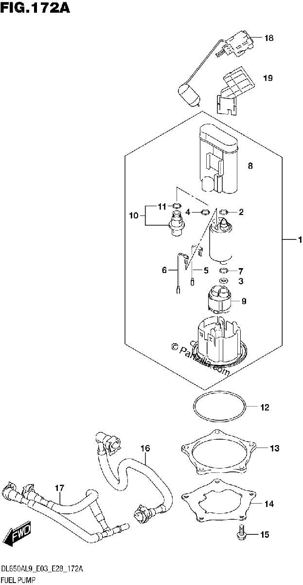 Diagrama de 172A FUEL PUMP