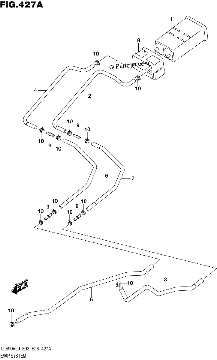 Diagrama de 427A EVAP SYSTEM E33