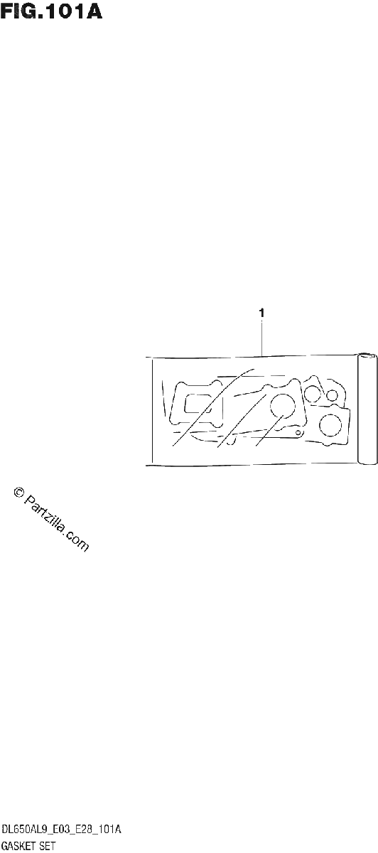 Diagrama de 101A GASKET SET