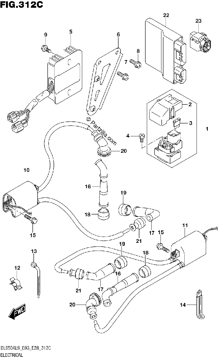 Diagrama de 312C ELECTRICAL E33