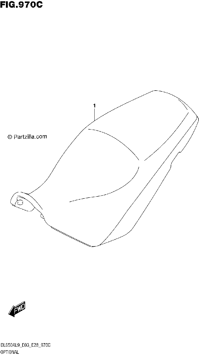 Diagrama de 970C OPTIONAL LOW SEAT