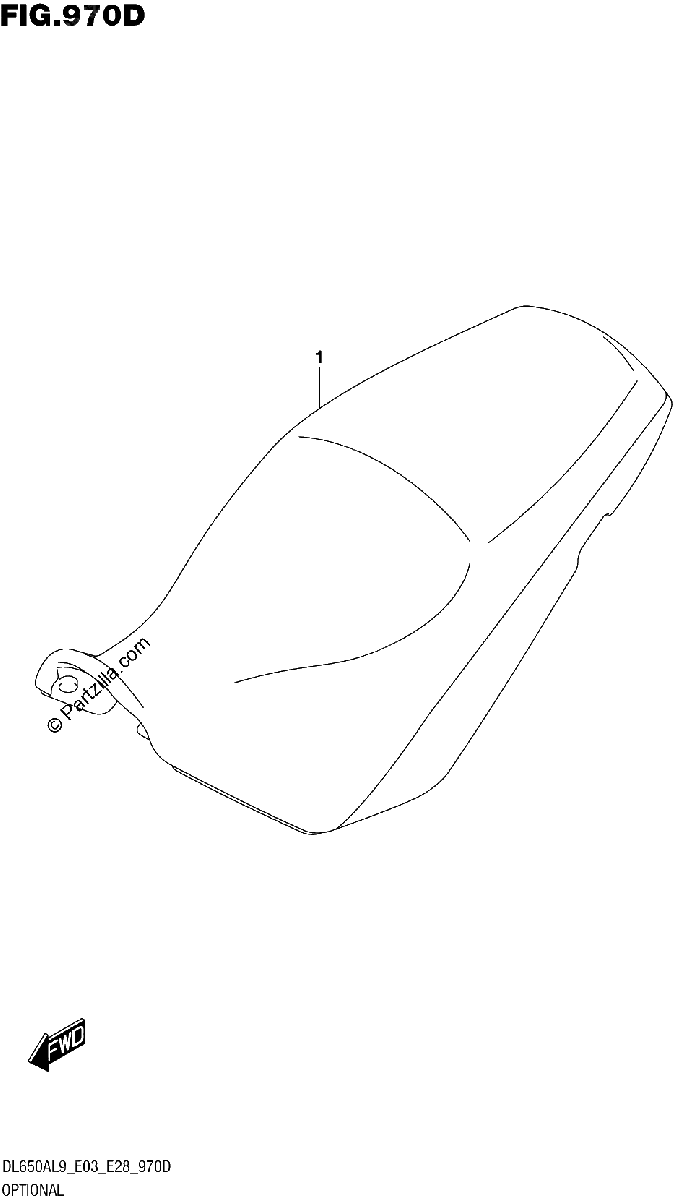 Diagrama de 970D OPTIONAL HIGH SEAT