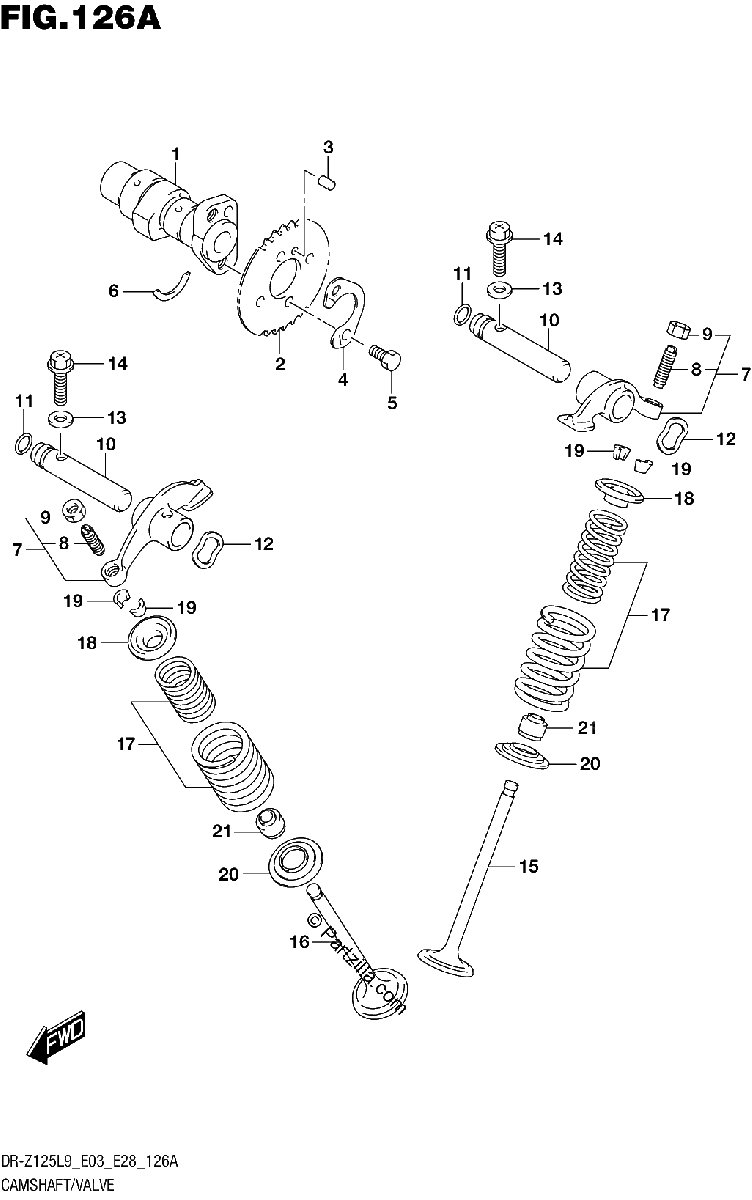 Diagrama de CAMSHAFT VALVE