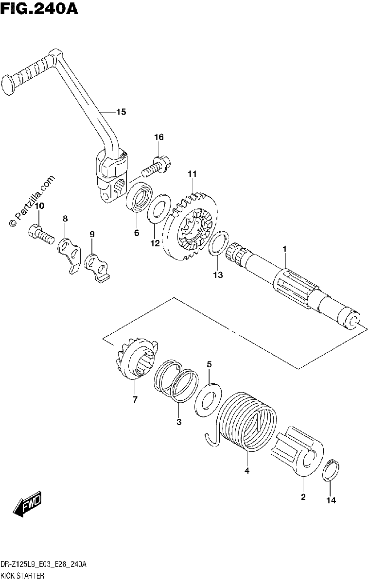 Diagrama de 240A KICK STARTER