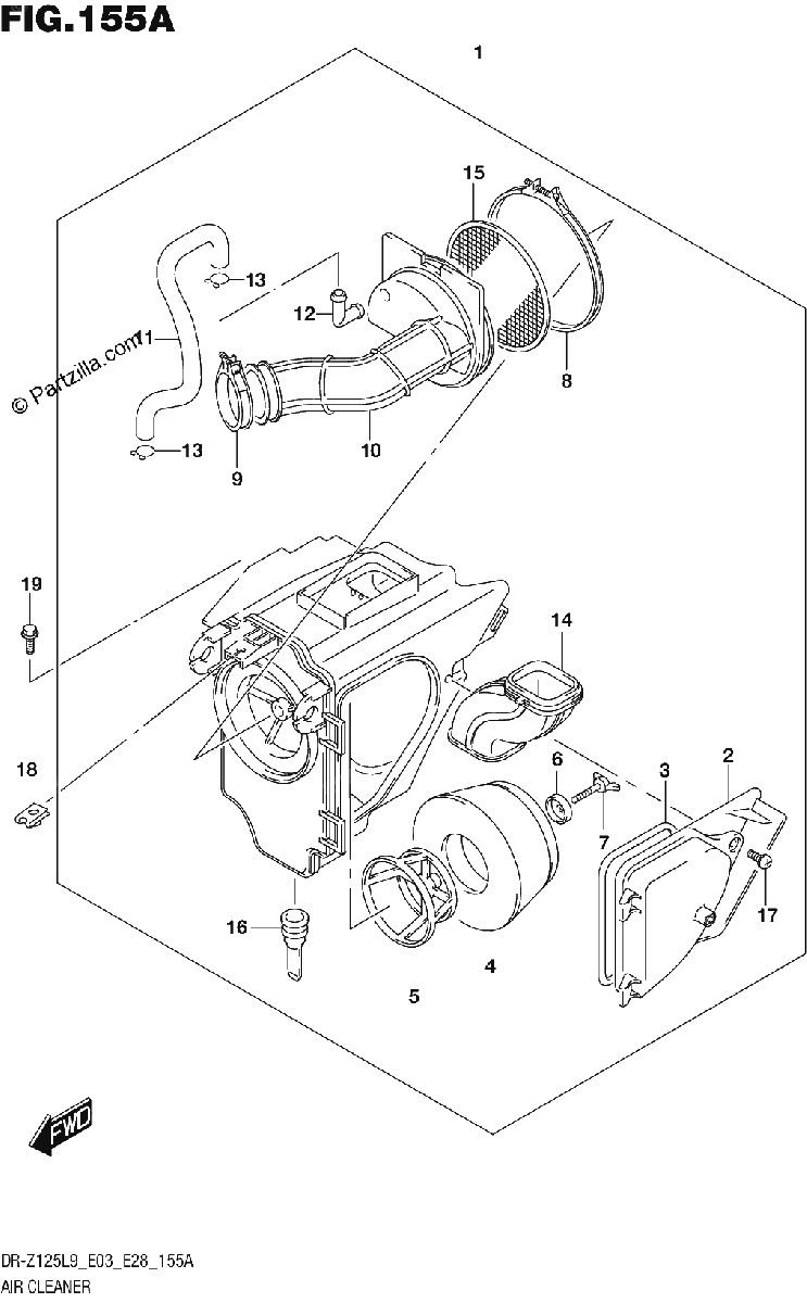 Diagrama de AIR CLEANER