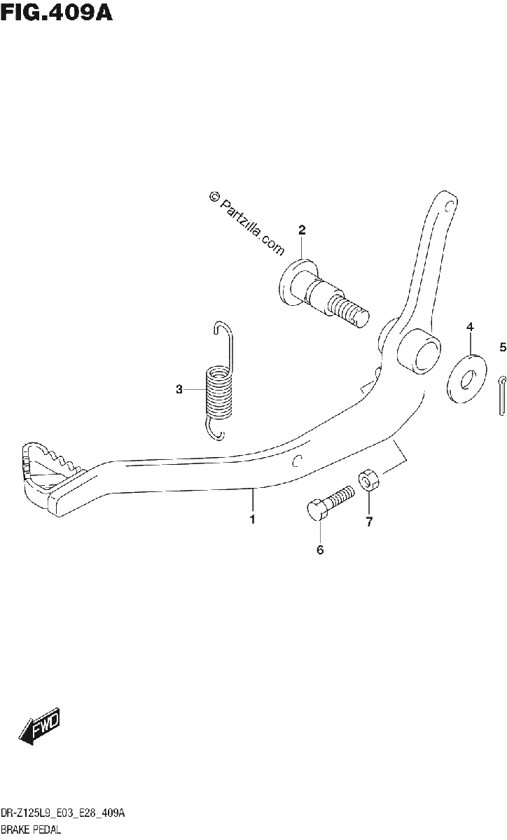 Diagrama de BRAKE PEDAL