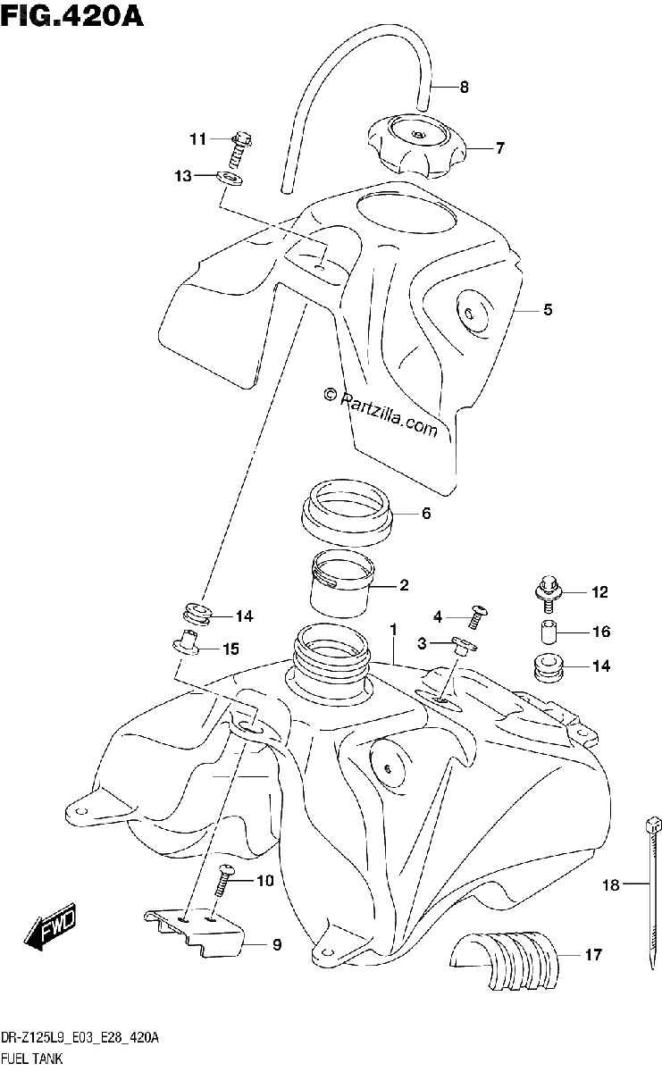 Diagrama de FUEL TANK