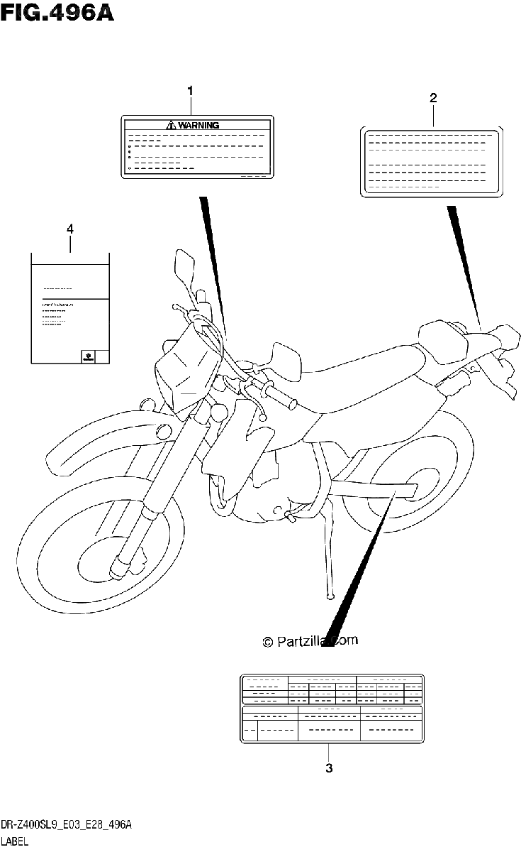 Diagrama de LABEL DR Z400SL9 E03