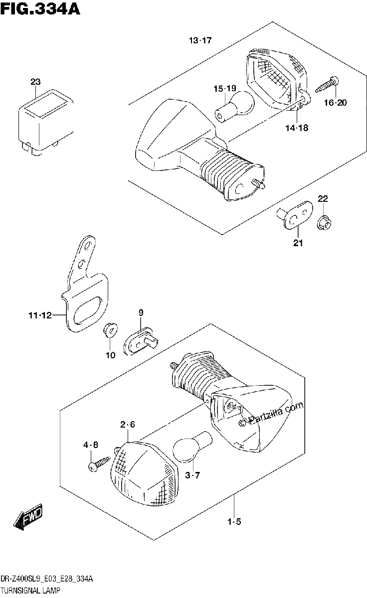 Diagrama de TURNSIGNAL LAMP