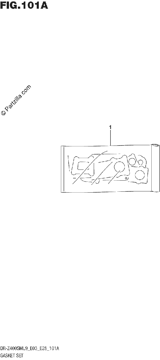 Diagrama de 101A GASKET SET