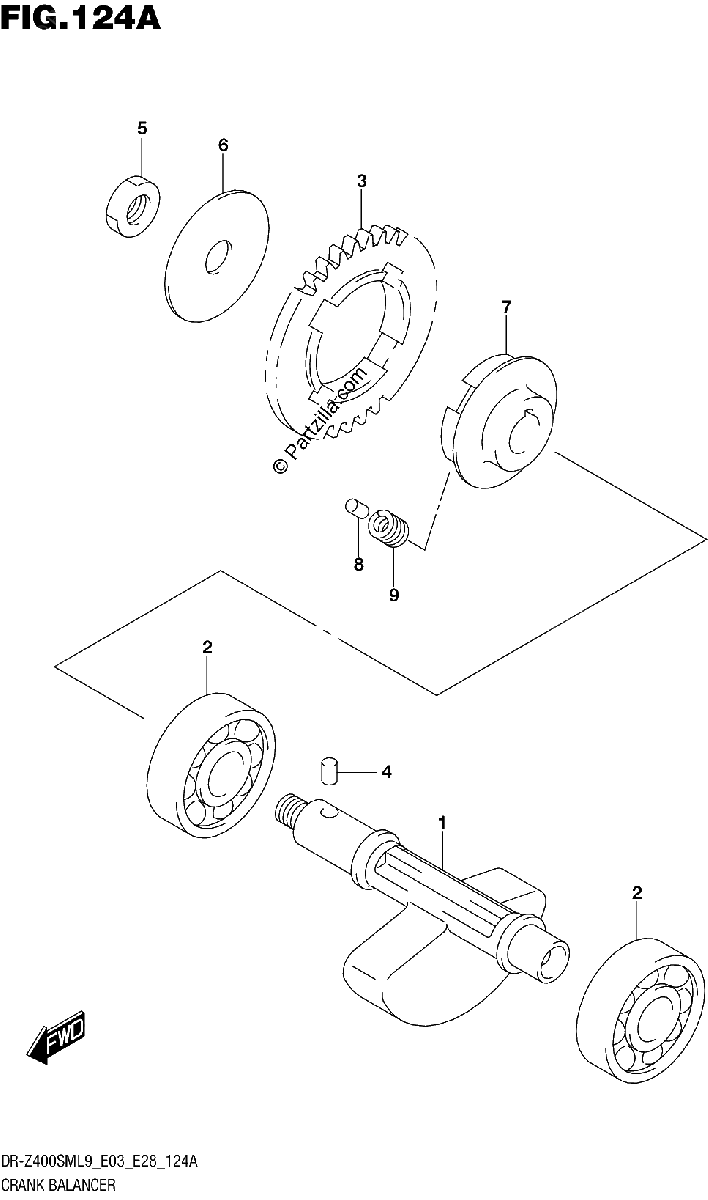 Diagrama de 124A CRANK BALANCER