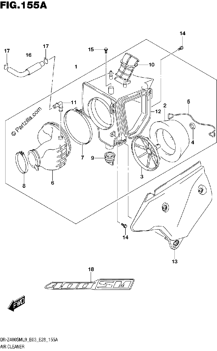 Diagrama de AIR CLEANER