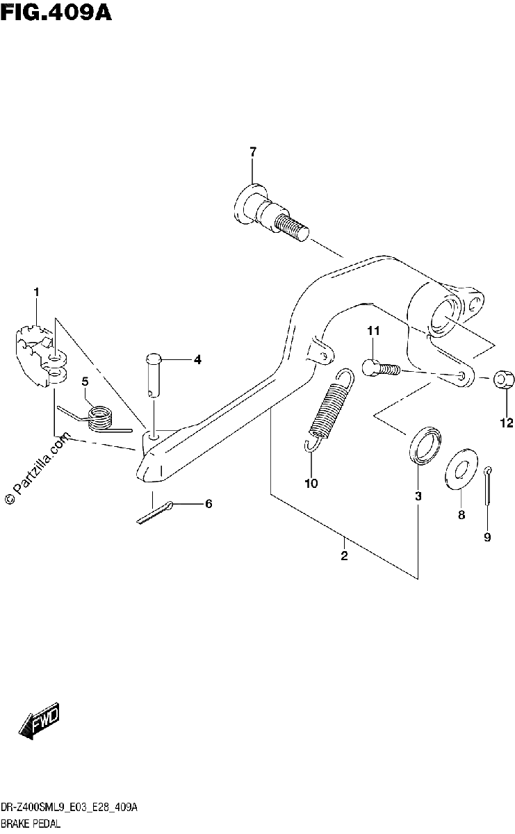 Diagrama de BRAKE PEDAL