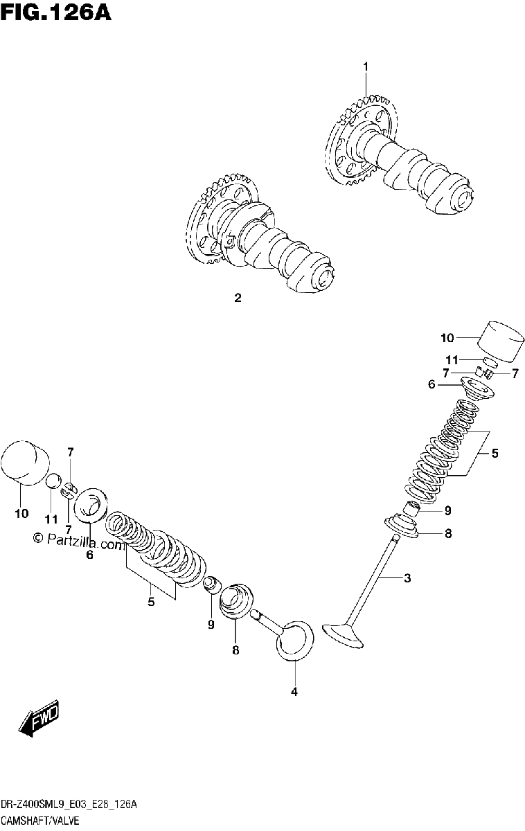 Diagrama de CAMSHAFT VALVE