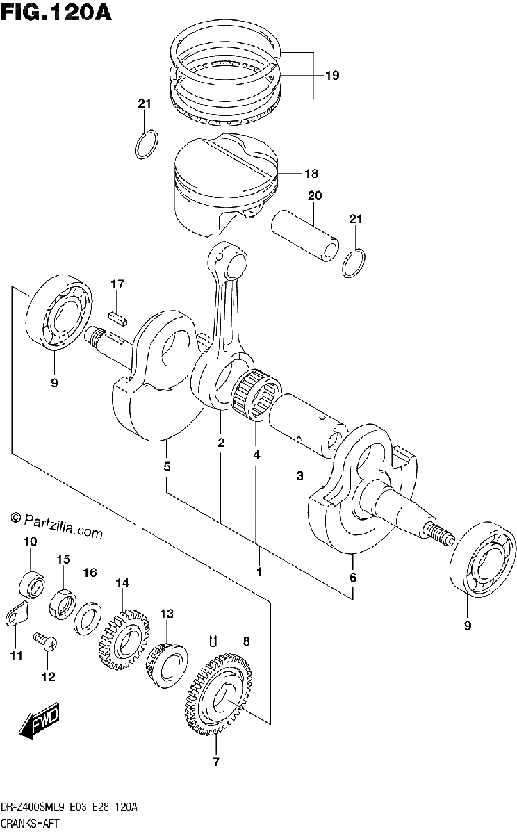 Diagrama de CRANKSHAFT