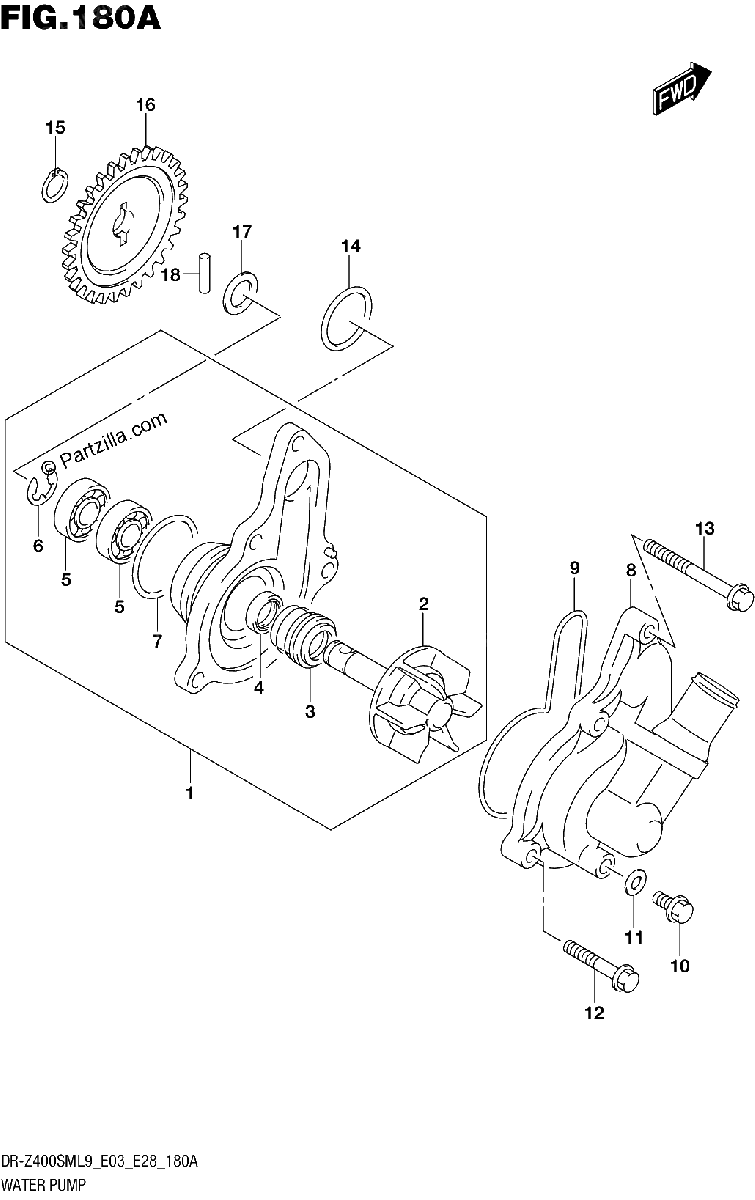 Diagrama de WATER PUMP