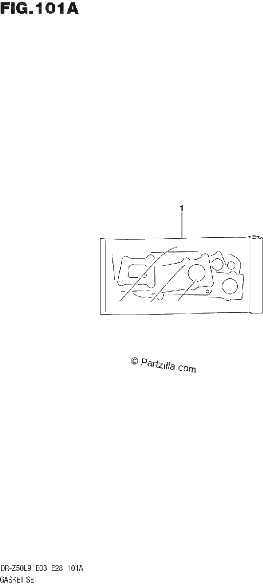 Diagrama de 101A GASKET SET