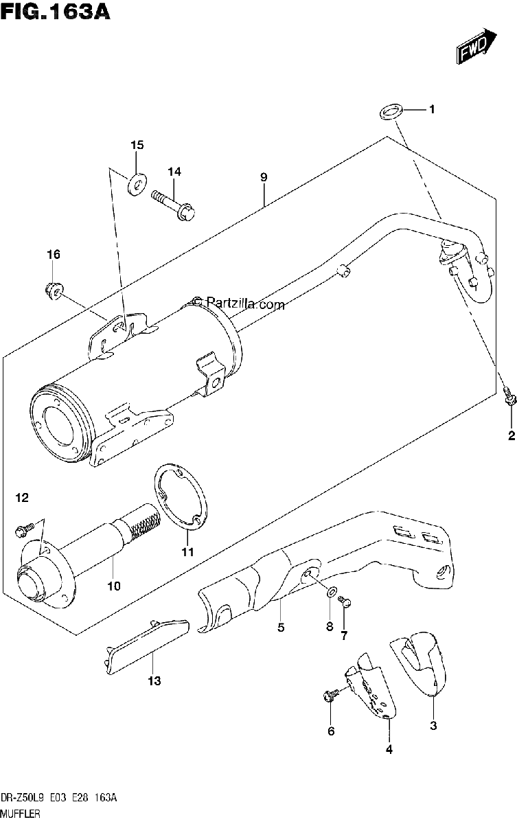 Diagrama de 163A MUFFLER