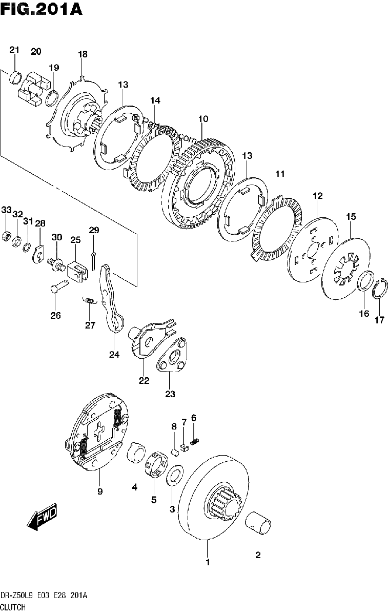 Diagrama de 201A CLUTCH