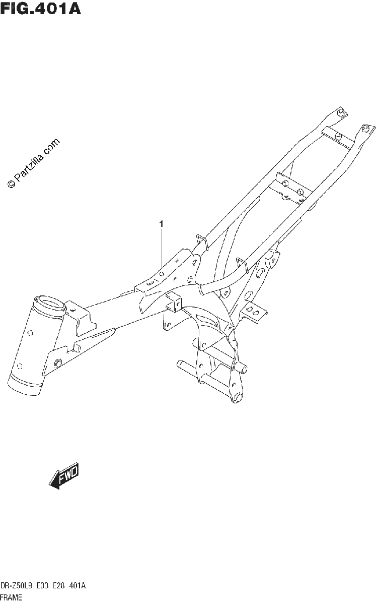 Diagrama de FRAME DR Z50L9 E03