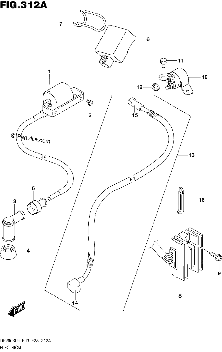 Diagrama de 312A ELECTRICAL