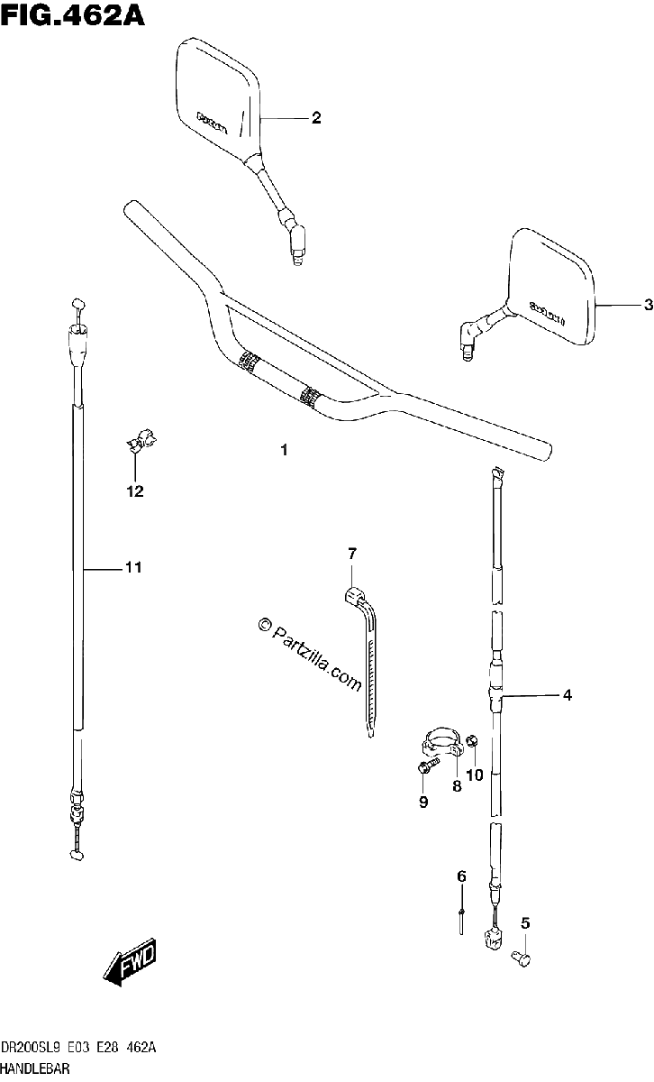 Diagrama de HANDLEBAR