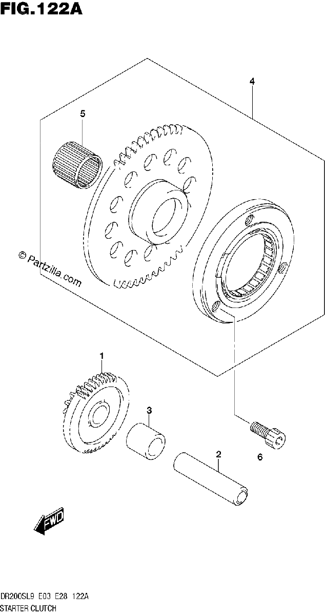 Diagrama de STARTER CLUTCH