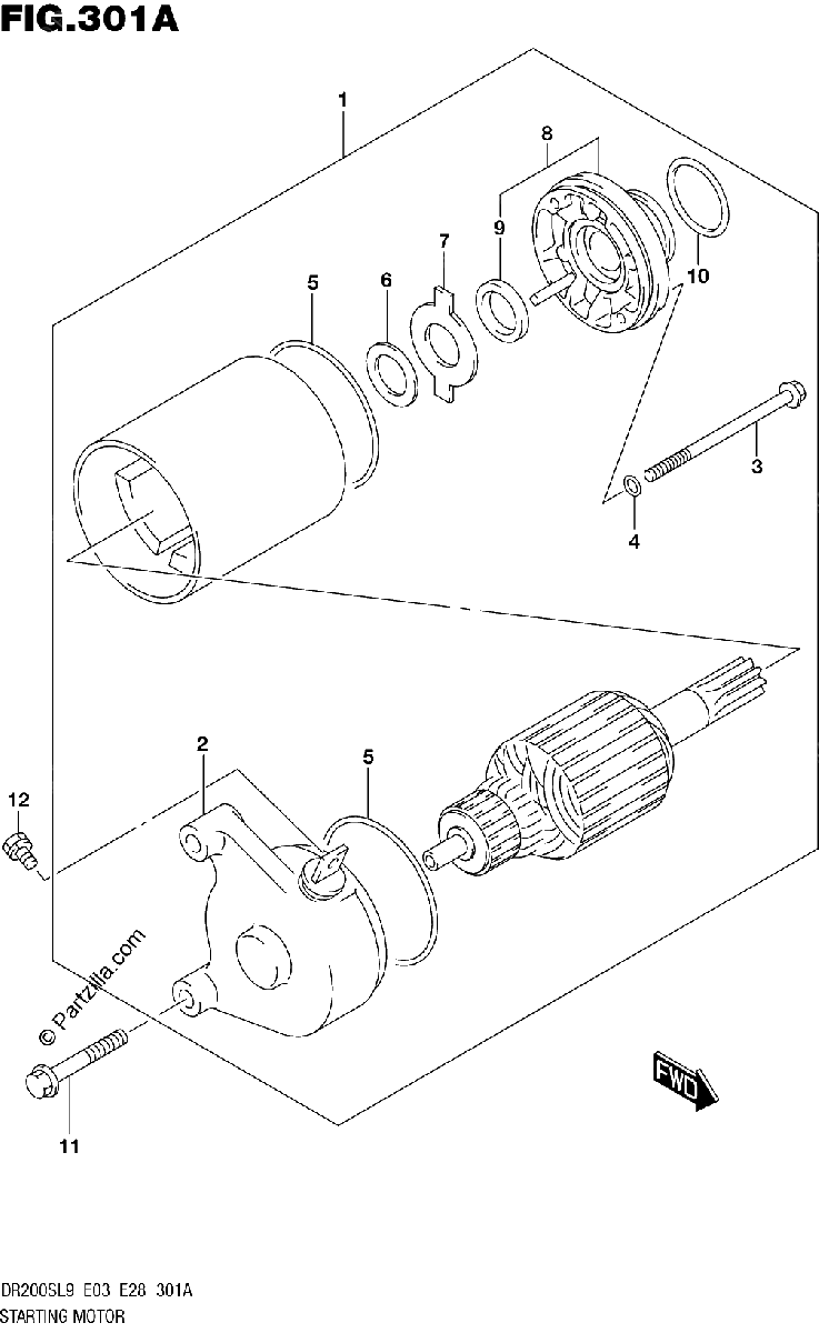 Diagrama de STARTING MOTOR