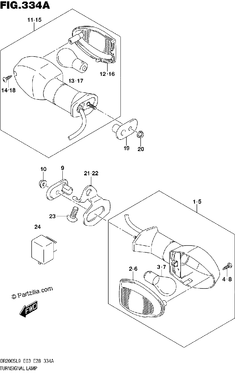 Diagrama de TURNSIGNAL LAMP