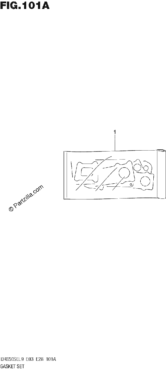 Diagrama de 101A GASKET SET