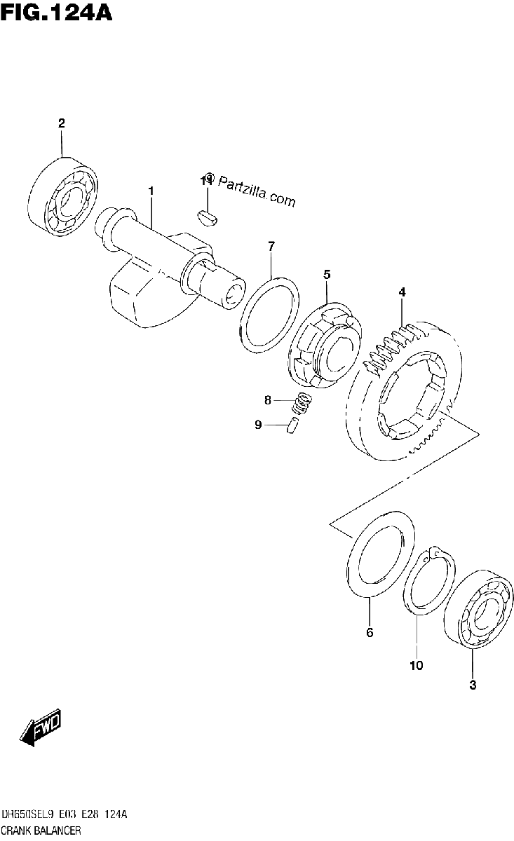 Diagrama de 124A CRANK BALANCER