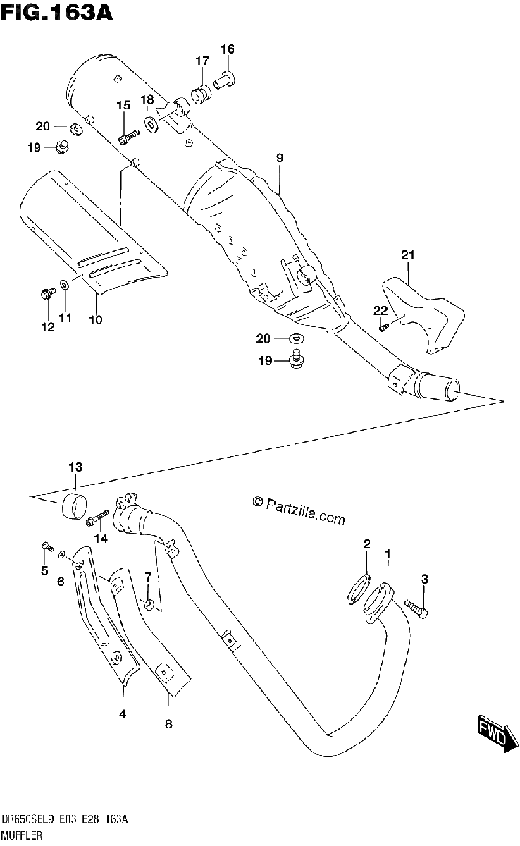 Diagrama de 163A MUFFLER