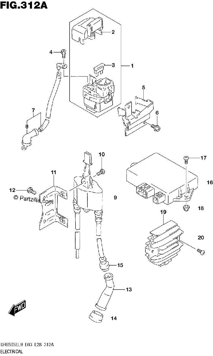 Diagrama de 312A ELECTRICAL
