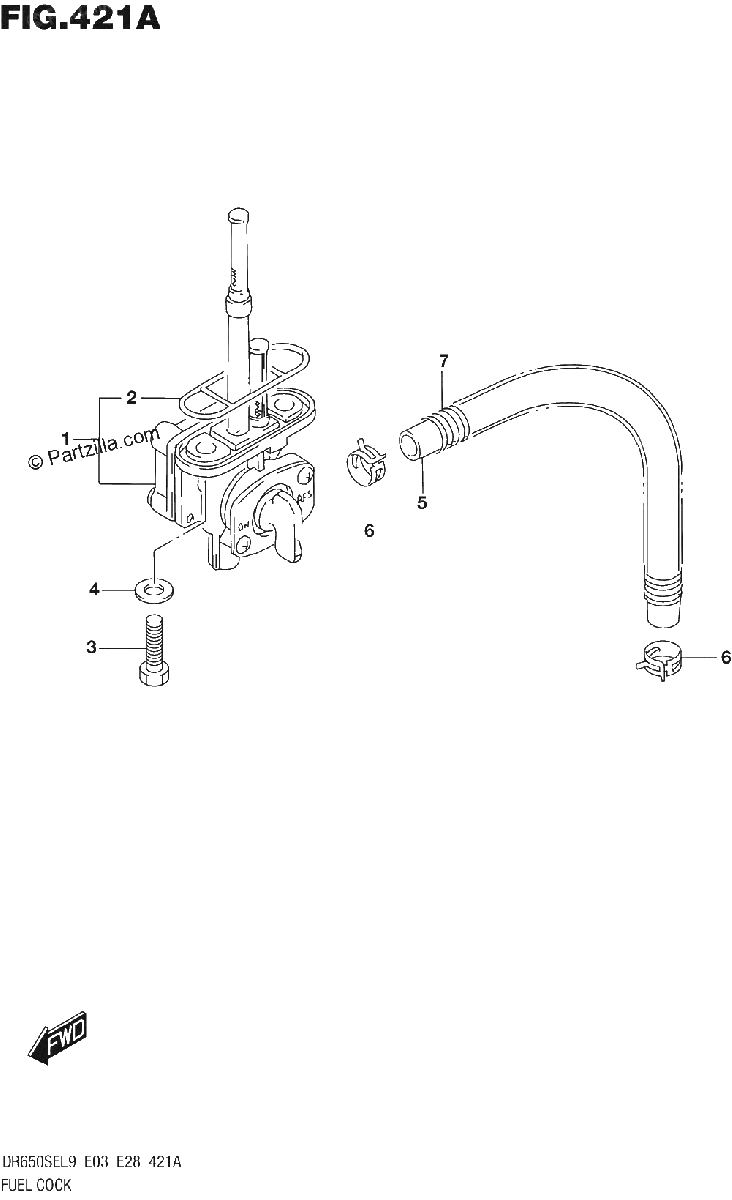 Diagrama de 421A FUEL COCK