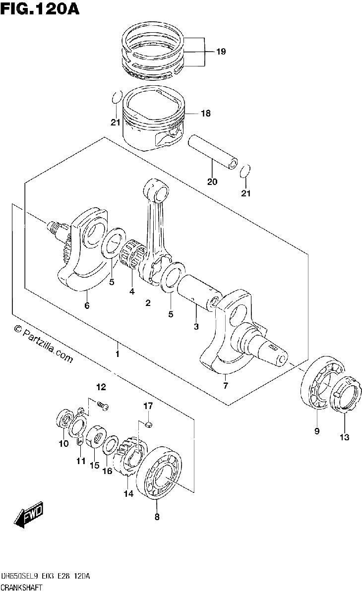 Diagrama de CRANKSHAFT