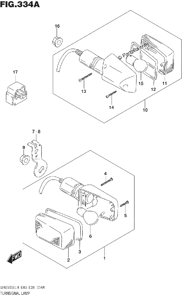 Diagrama de TURNSIGNAL LAMP