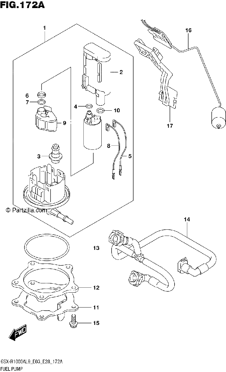 Diagrama de 172A FUEL PUMP