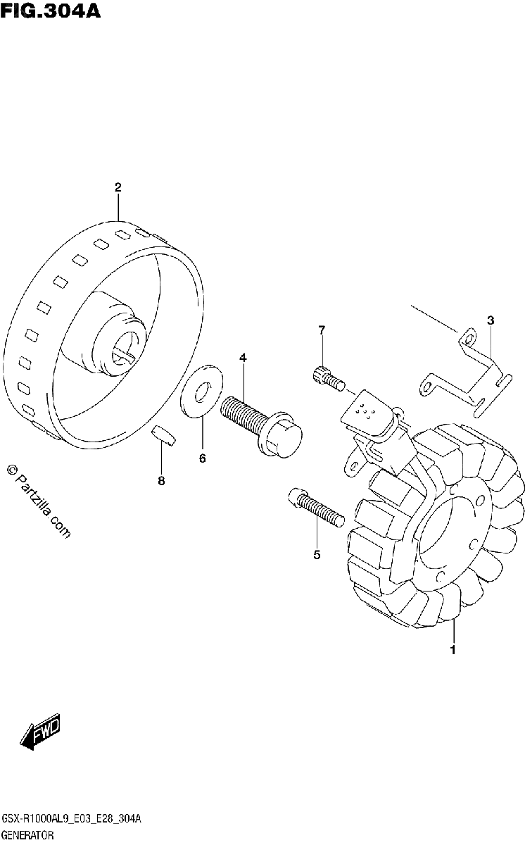 Diagrama de 304A GENERATOR