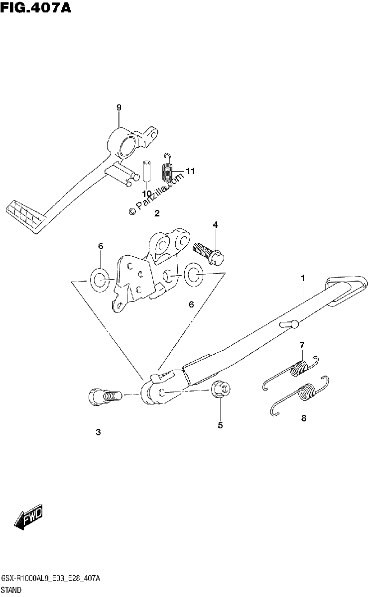 Diagrama de 407A STAND