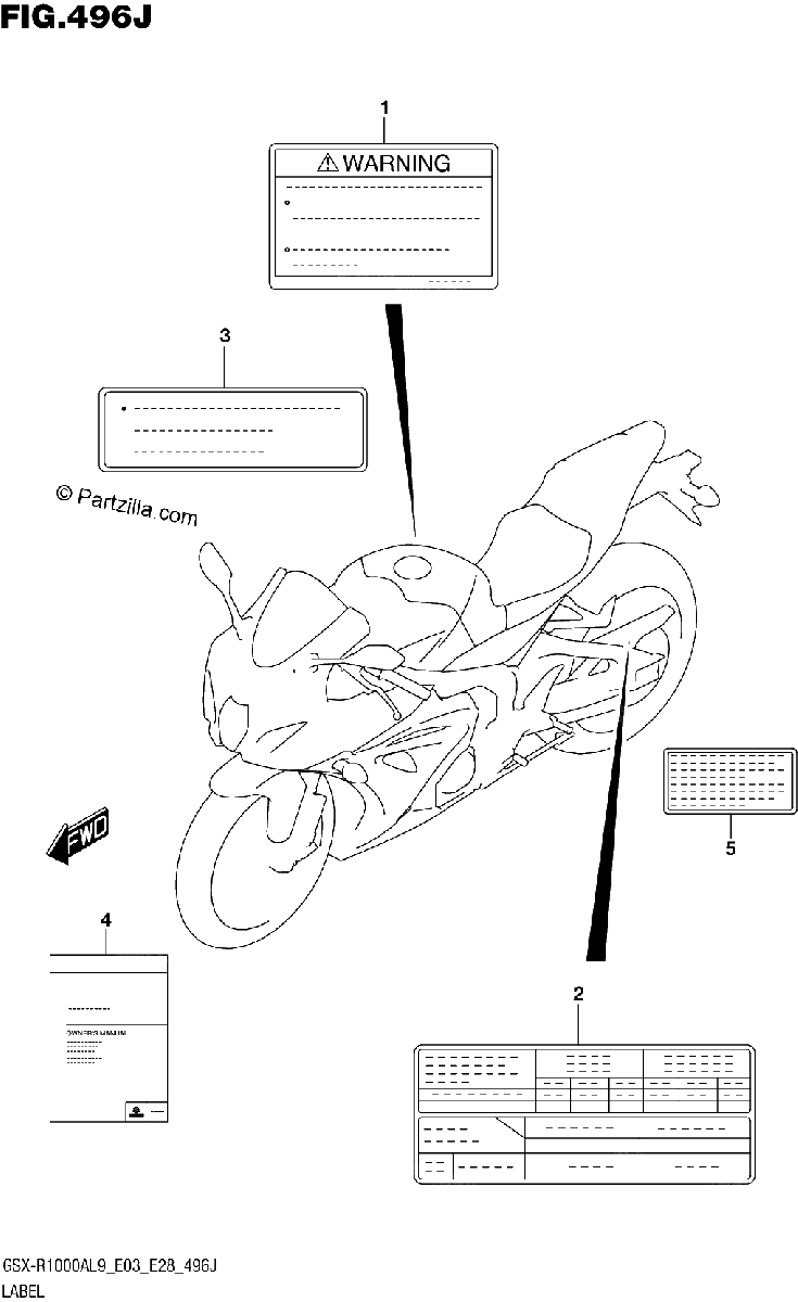 Diagrama de 496J LABEL E03