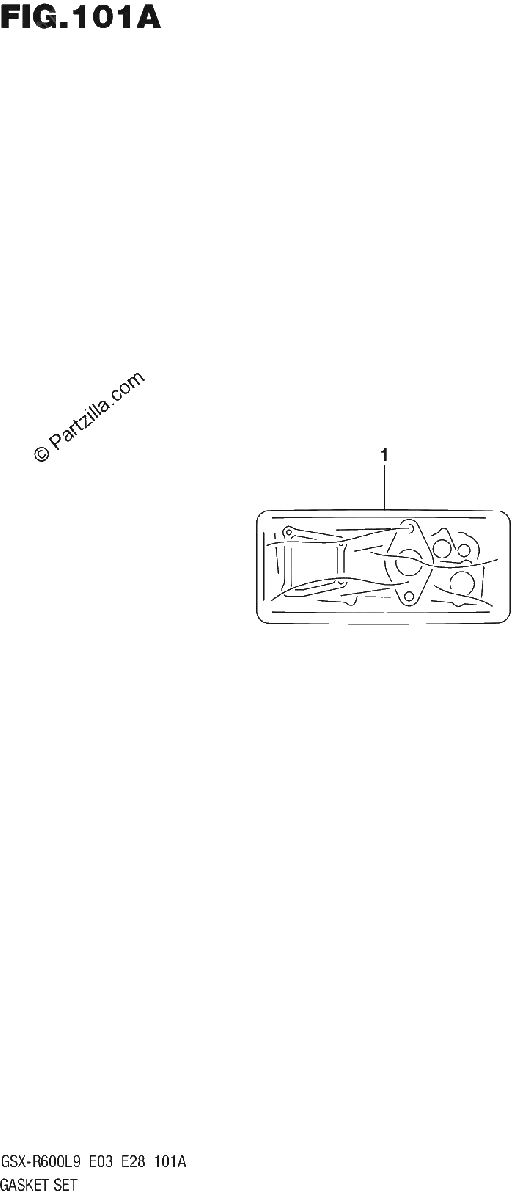 Diagrama de 101A GASKET SET