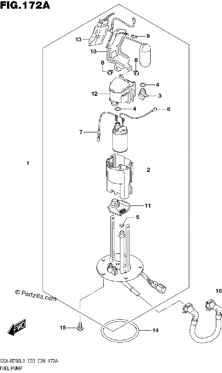 Diagrama de 172A FUEL PUMP