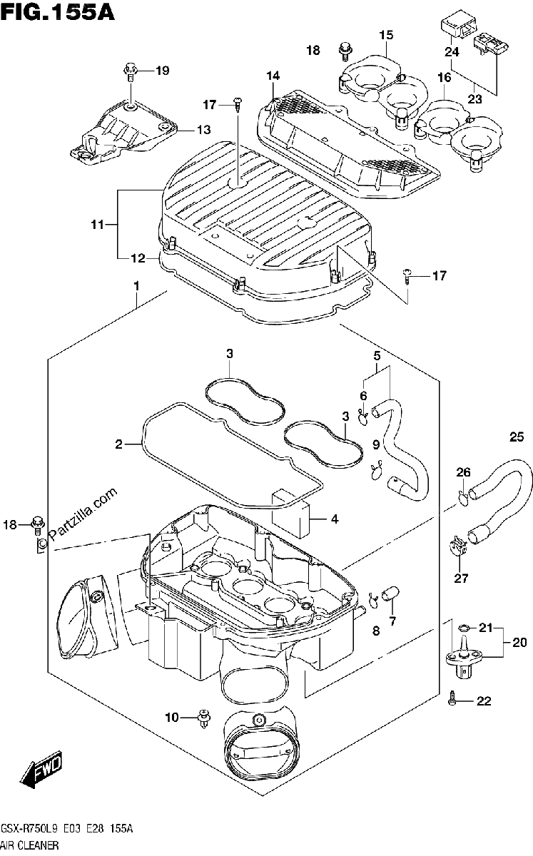 Diagrama de AIR CLEANER
