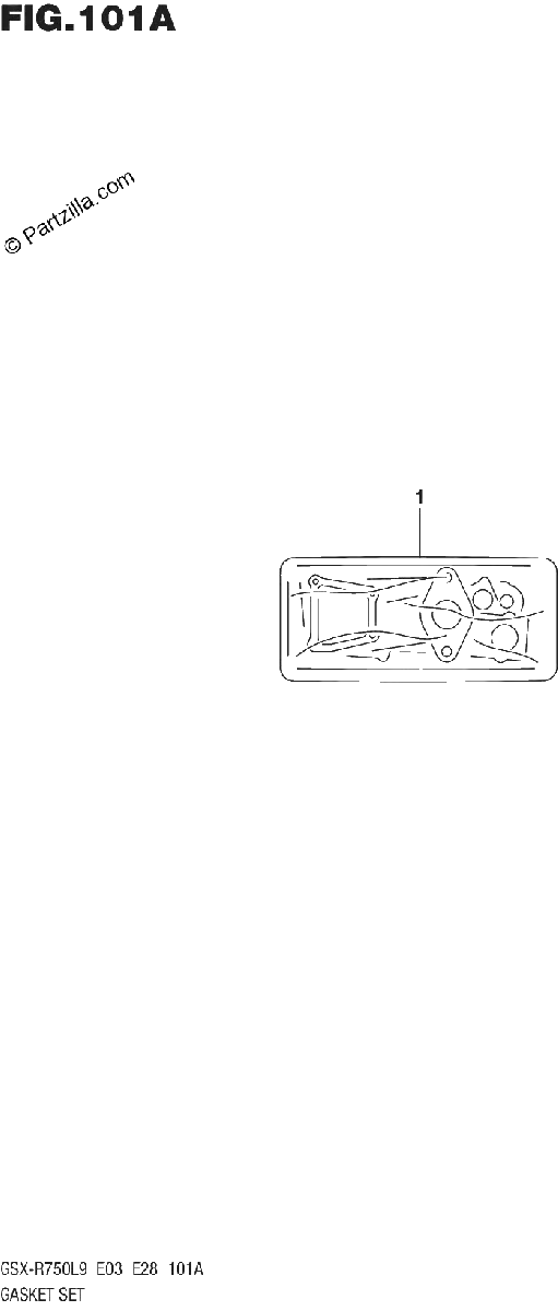 Diagrama de GASKET SET