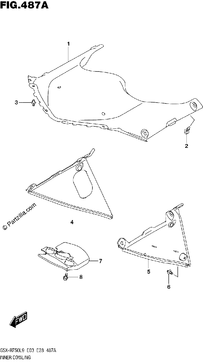 Diagrama de INNER COWLING